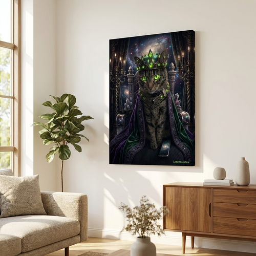 Monster Canvas gallery-wrapped, royal style
