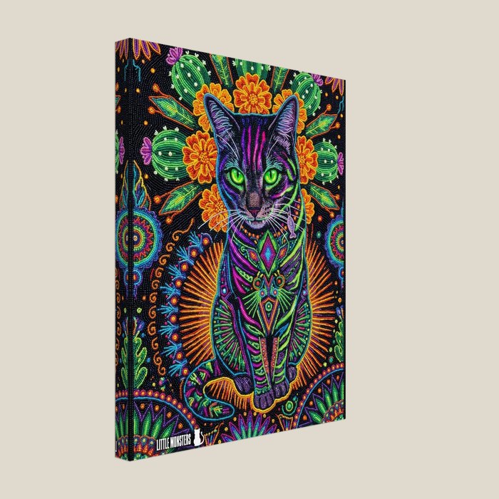 Gallery-wrapped canvas