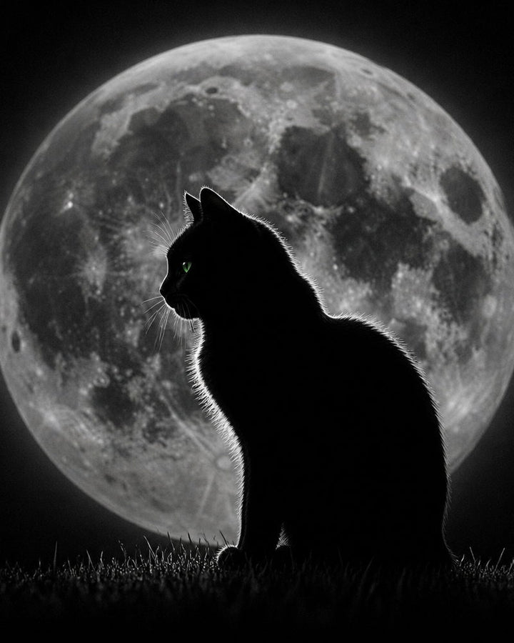 Mooncut custom cat portrait sample